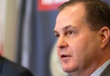 Trump backs Braun to unseat WA’s Gluesenkamp Perez in US House race Washington state Senate minority leader, John Braun, speaks at a press conference during the 2025 legislative session.