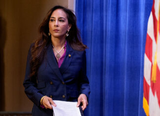 Assistant Attorney General for Civil Rights Harmeet Dhillon, seen here at the Justice Department last year, launched an investigation into Washington's transgender prison housing policy