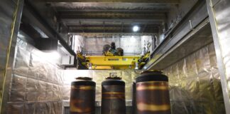 GOP budget plan in US House calls for cuts at Hanford nuclear cleanup site Stainless steel containers for waste in the low-activity waste facility at the Hanford site.