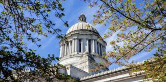 The Washington State Capitol.
