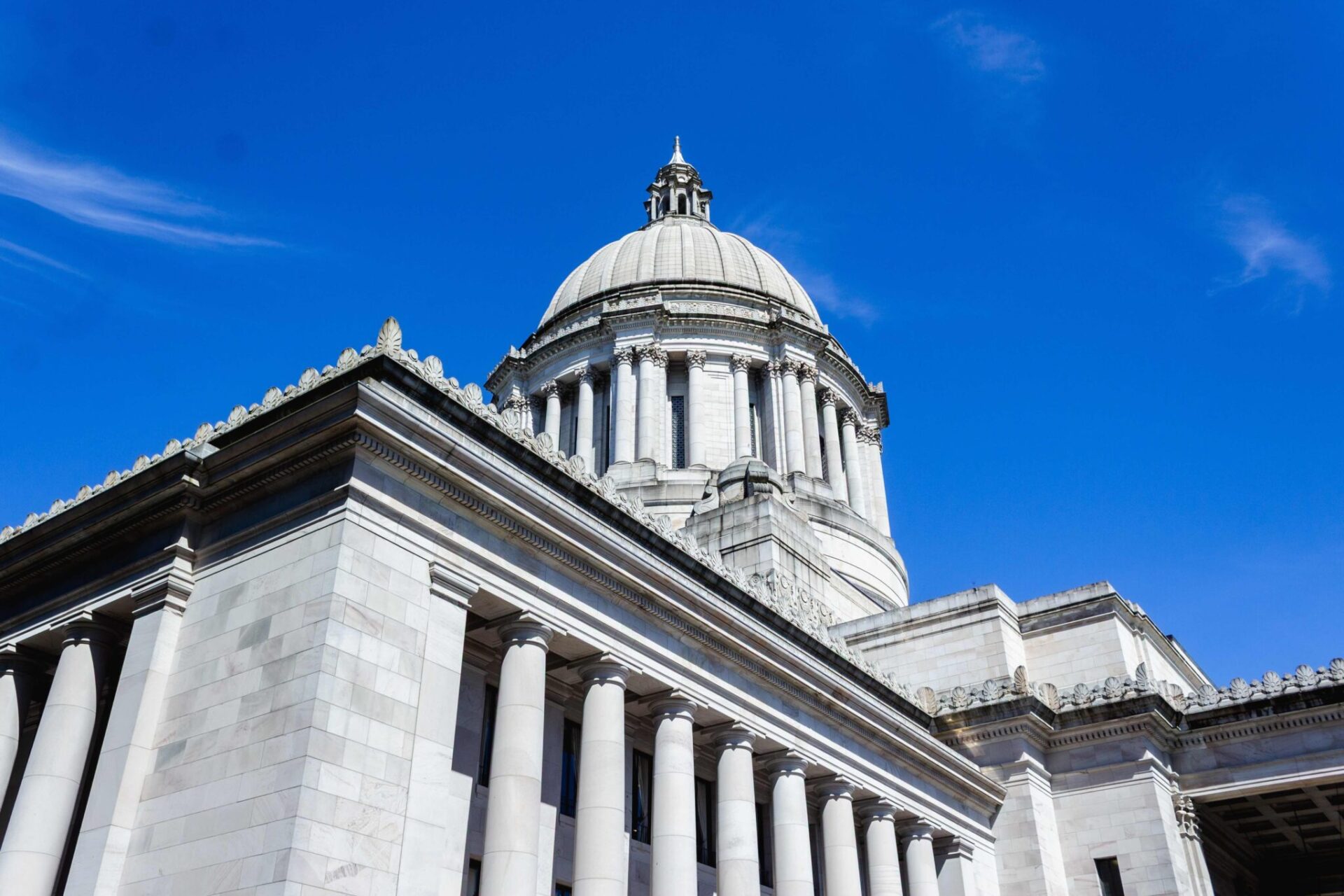 The Washington state Capitol