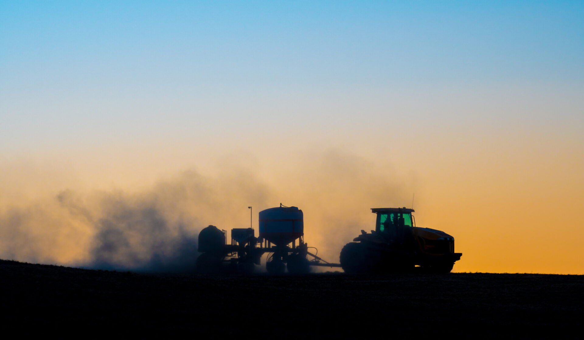 Winter wheat planting near Palouse, Washington