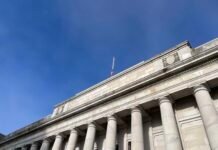 The Washington state Supreme Court building in Olympia.