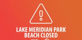 Lake Meridian Park Beach Closed Due to High Bacteria Levels ake Meridian Park Beach