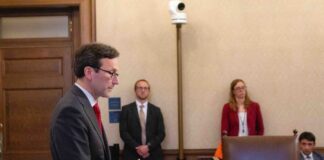 Gov. Bob Ferguson in a media availability after signing budget legislation during his first year in office, on Tuesday, May 20, 2025.