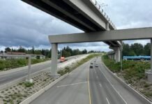 In December 2026, Washington plans to begin offering a toll discount for drivers with lower incomes on State Route 509 expressway (above) and the State Route 167 expressway. (Photo courtesy of Washington State Department of Transportation)