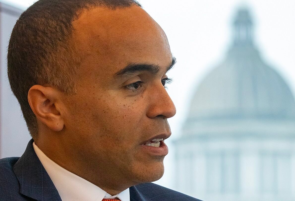 Washington state Attorney General Nick Brown, seen here during a January 2025 interview