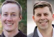 Left, Eamonn Collins and, right, Michael Shepard. (Photos courtesy of campaigns)