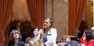 The state Legislative Ethics Board found no evidence Rep. Tarra Simmons, D-Bremerton, violated any ethics law in her effort to keep Democrat Daria Ilgen from running against her. (Photo courtesy of Legislative Support Services)