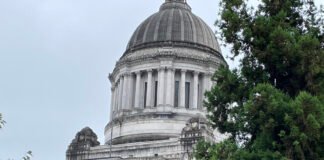 The state Capitol in Olympia, Washington on Aug. 10, 2026