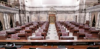 The Senate chambers at the Washington state Capitol. (Photo courtesy of Legislative Support Services)